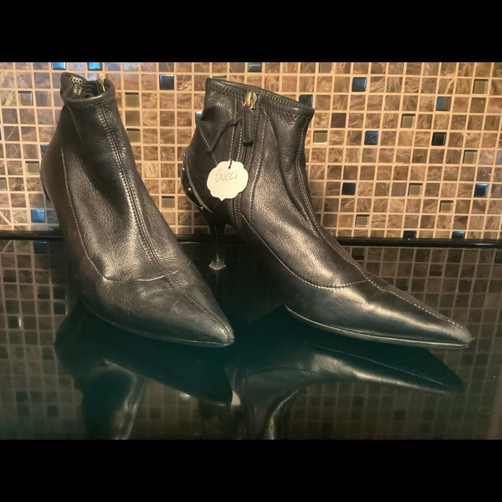 GUCCI leather Booties